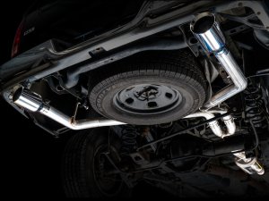 RAM 1500 Performance Exhaust - Dual Rear Exit - AWE Tuning - 0FG Cat Back - Chrome Silver - `09-`18